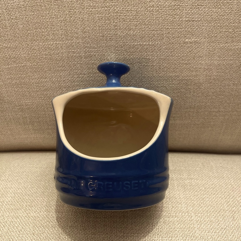 Le Creuset Stoneware COBALT BLUE Salt Keeper/Crock